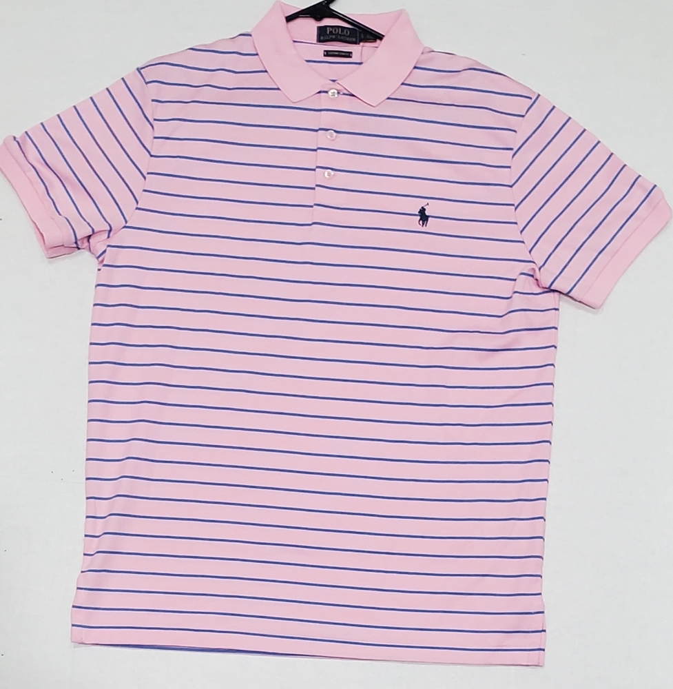 Polo Ralph Lauren NWT pink striped polo shirt